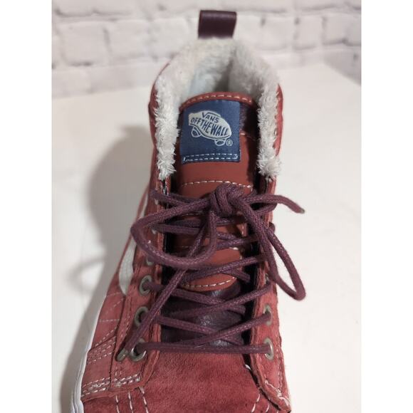 Vans Red and White High-Top Sneakers - Picture 13 of 16